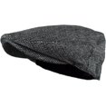 thumbnail image 2 of HSHDLDF Men's Classic Herringbone Tweed Wool Blend Newsboy Ivy Hat, 2 of 6