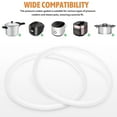 thumbnail image 2 of SENSETH 2 Pcs Pressure Cooker Gaskets Replacement Silicone Gasket Seal Stove Pot Ring Pressure Cooker Accessories, 2 of 6