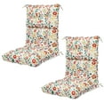 thumbnail image 6 of SAYFUT 2 Packs or 4 Packs Classic Retro Colorful Floral Printed Chair Pad Outdoor High Back Chair Cushion with Breathable Memory Inner Cushion, 6 of 6