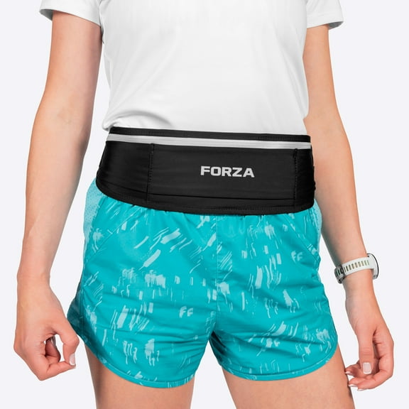 FORZA Running Belt | Waterproof Waist Pack with 3 Secure Pockets, Adjustable Strap & Reflective Detailing – Lightweight Utility Belt for Running, Jogging & Outdoor Fitness