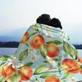 thumbnail image 4 of Women Men Orange Fruits Flowers Leaves Floral Throw Blanket Warm Ultra-Soft Micro Fleece Blanket Elegant Throw Blanket for Office, Camping, Chair, School, 4 of 8