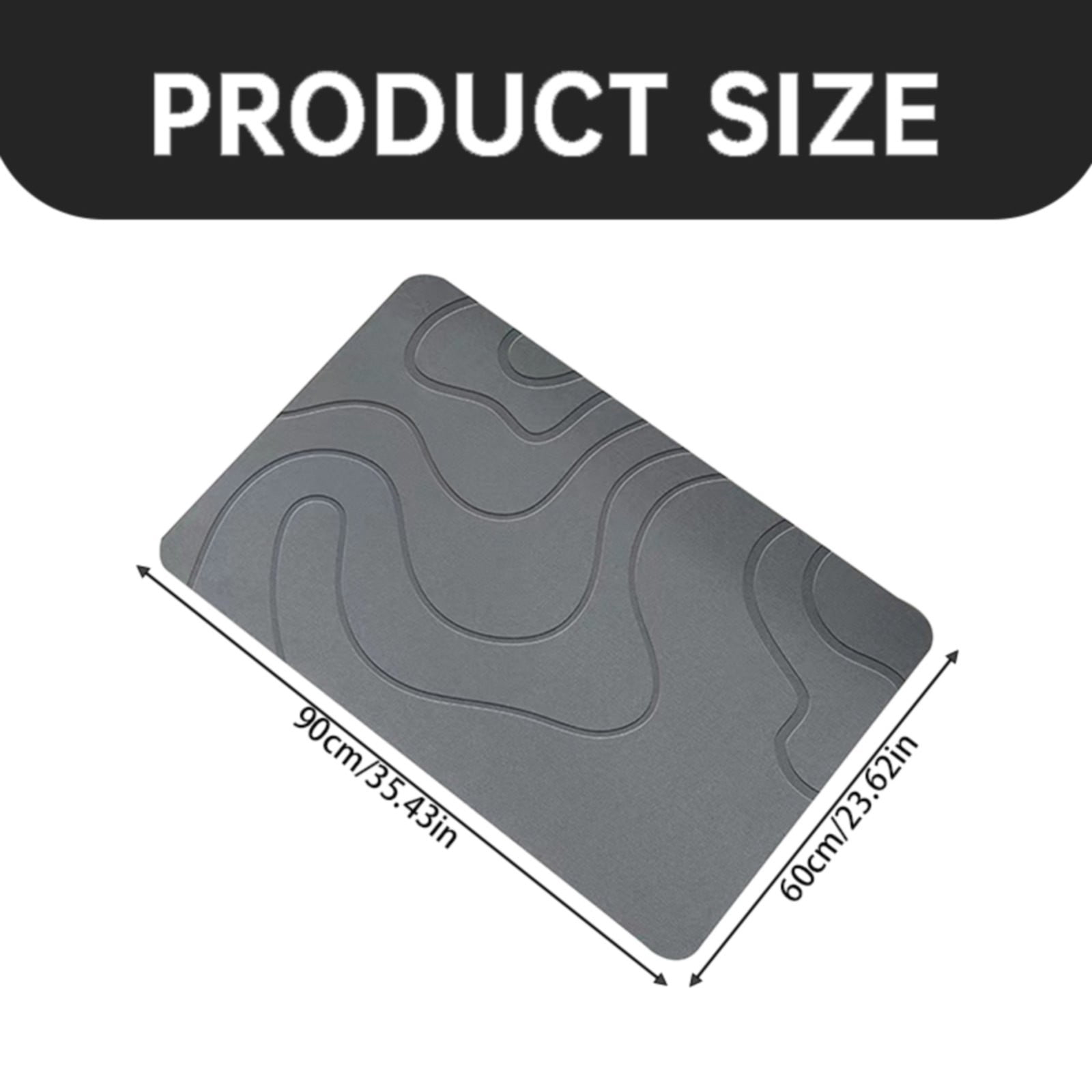 Giyblacko Stone Bath Mat Diatomaceous Earth Bath Mat Super Absorbent Non Slip Diatomite Stone Bath Mats For Bathroom Quick Drying Stone Shower Mat