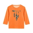 thumbnail image 4 of YUNAFFT T-Shirt Unisexe pour Enfants Orange Festival Imprimé Créatif Manches Courtes Col Rond Style Décontracté Ludique, 4 of 6