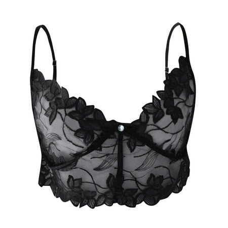 

adviicd She Fit Sports Bras Women s Front Closure Posture Bra Full Coverage Back Support Wireless Comfy Black Small