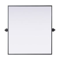 Elegant Kitchen and Bath Amoura 27X30 Pivot Mirror In Black
