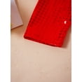 thumbnail image 7 of Alvivi Girls Kids Glitter Long Sleeve Crop Top Hip Hop Jazz Dance T-shirts Stage Performance Costume Red 9-10, 7 of 7