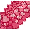 thumbnail image 2 of Coolnut Valentine's Day Love Heart Washcloths 2 Pack, Highly Absorbent Soft Cotton Fingertip Towels for Bathroom, Kitchen, Gym, Spa, Home Decor, 12 x 12 Inch Washcloth Gift, 2 of 7