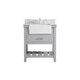 thumbnail image 3 of Elegant Decor Clement 30" MDF Single Bathroom Vanity with Backsplash in Gray, 3 of 8