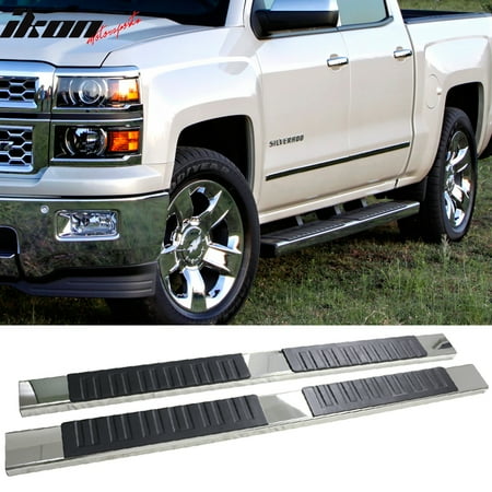 - Fits 04-13 Chevy Silverado Crew Cab OE 6inch Side Step Bar Running Boards Chrome