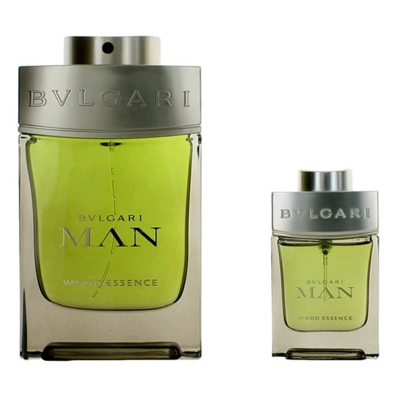 Bvlgari Man Wood Essence by Bvlgari, 2 Piece Gift Set for Men
