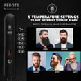 thumbnail image 3 of FEBOTE Beard Straightener Grooming Kit for Men w/Beard Straightener, Beard Brush, Wood Comb and Mustache Scissors, Unique Grooming Gift Set for Men, Dad, Husband or Boyfriend, 3 of 7