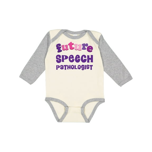 Inktastic Future Speech Pathologist Boys or Girls Long Sleeve Baby Bodysuit