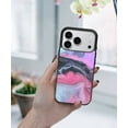 thumbnail image 5 of WIRESTER Shockproof Soft Rubber Cover Case for Apple iPhone 17 Pro 6.3" 2025, Colorful Marble, 5 of 5