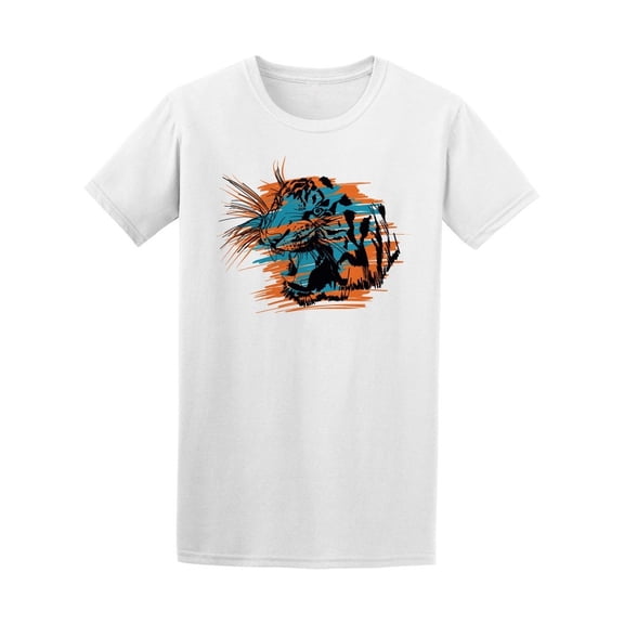 Realistic Roaring Tiger Head Tee Men's -Image by Shutterstock