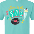 thumbnail image 4 of Inktastic Born in the 50's Record and Music Notes T-Shirt, 4 of 5