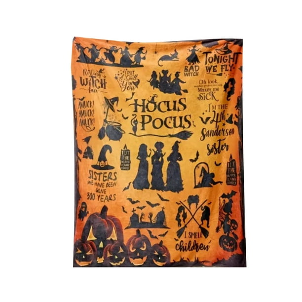 Halloween manta para decoraciones silla cama sofá (DZBL-01-0.75x1m)