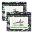 thumbnail image 2 of Wobogo Purple Lily A4 Size Clear Polyester File Pocket Set of 2 Zipper Home Work Office Organizer, 2 of 7