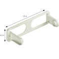 thumbnail image 3 of DecorRack Wall Mount Paper Towel Holder, Flexible Plastic Natural Finish, Cream (1 Pack), 3 of 4