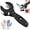 Black, variant on Ratchet-Type Pipe Cutter, One-Hand Fast Pipe Cutting Tool, Tubing Copper Cutter Tool Hand Cutters Hose Rigid Plastic Exhaust PVC Stainless Steel, 2 in 1 Close Quarters Tube Compact