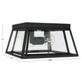 thumbnail image 3 of SAFAVIEH Rydler 11 in. Modern 2-Light Black Steel Mount Light with Clear Shade, 3 of 4