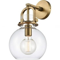 410-1W-BB-8CL Innovations Lighting Newton-One Light Wall Sconce-8 Inches Wide by 14.5 Inches High