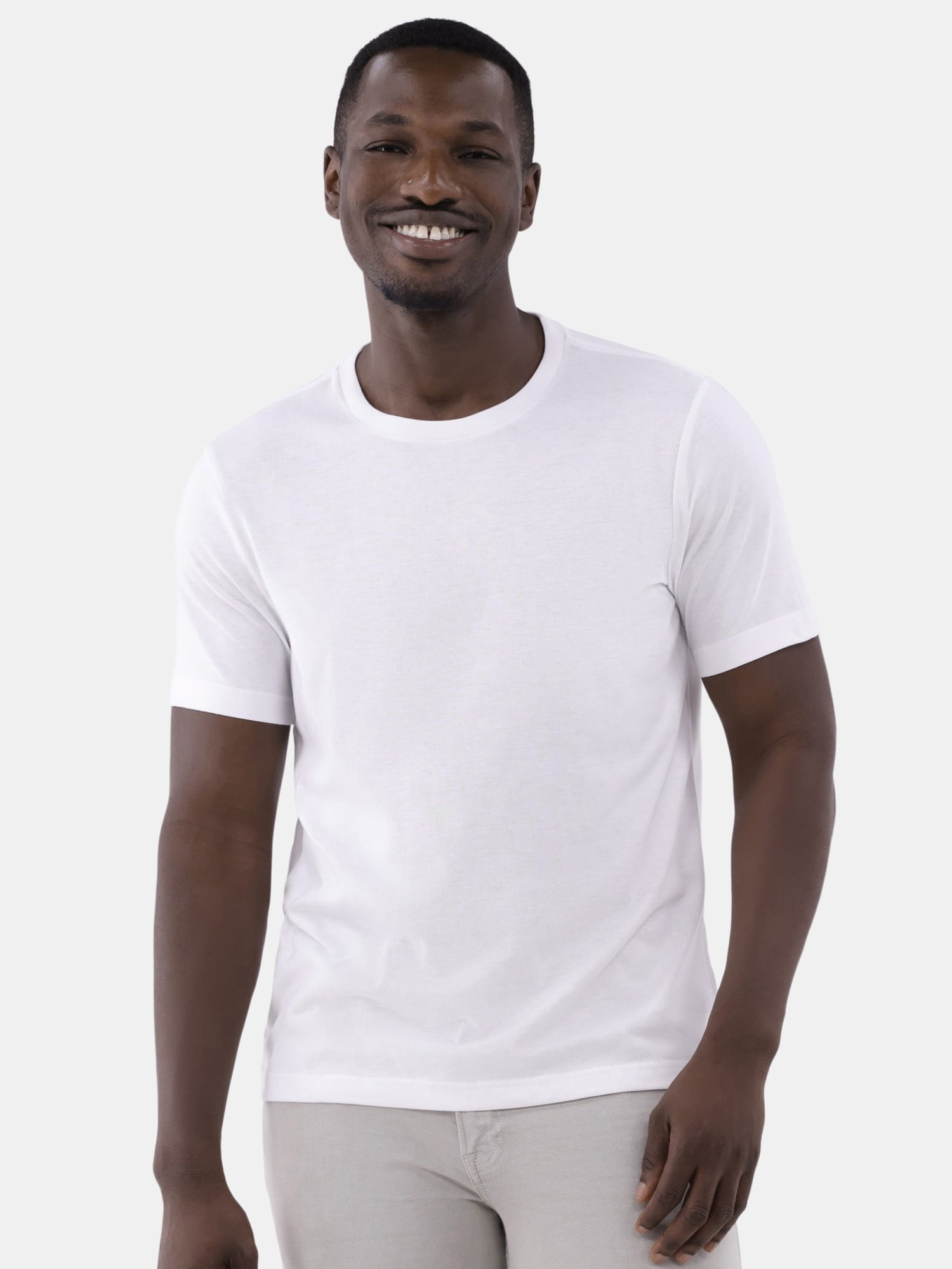 George Men's & Big Men's Classic Fit 3-Pack Crewneck Tee with Short Sleeves, Sizes XS-3XL