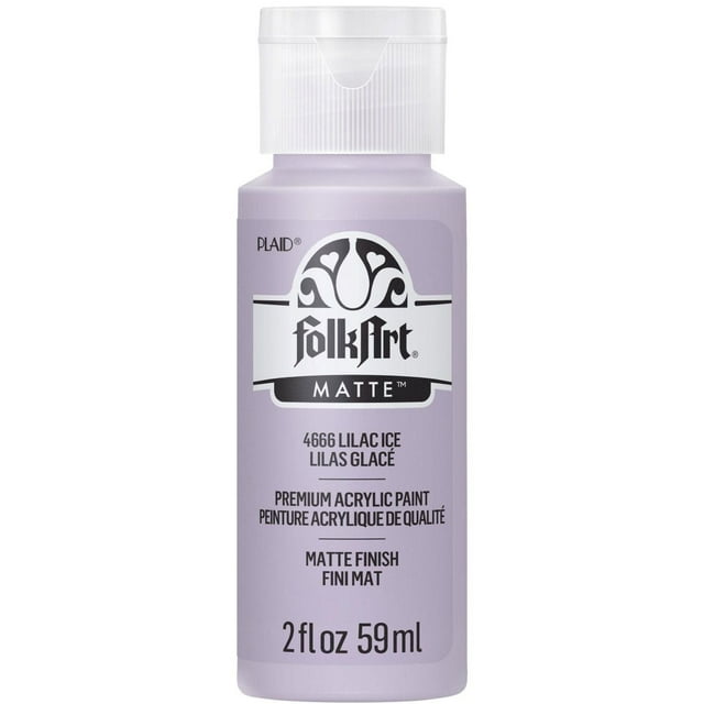 FolkArt Matte Acrylic Craft Paint, 2 fl. oz., Lilac Ice