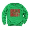 thumbnail image 4 of Merry and Bright Block Distressed - Women's Graphic Sweatshirt, 4 of 15