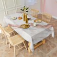thumbnail image 3 of White Marble Rose Gold Line Pattern Rectangle Tablecloth 60"x120",Waterproof Polyester Rectangle Table Cloth, Wipeable Spillproof Polyester Tablecloth for Dining, Camping, Indoor and Outdoor, 3 of 6