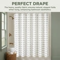 thumbnail image 5 of Unique Bargains Boho Plaid Blend Shower Curtain Sets with Hooks White Black 72"W x 72"L, 5 of 8