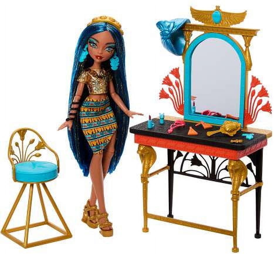 Monster High Faboolous Pets Cleo de Nile Doll, Snake Hissette, Dog