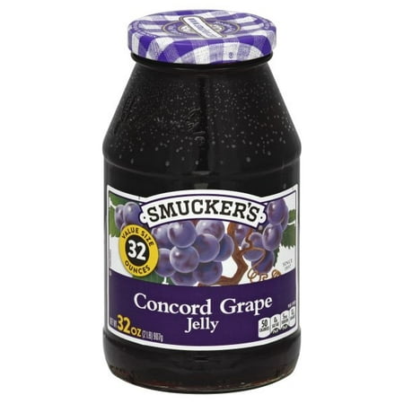(2 Pack) Smucker’s Concord Grape Jelly, 32 oz