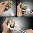 thumbnail image 4 of Stainless Steel Oyster Opener Kit Seafood Tool Shell Opener Kitchen Accessories Manual Opener for Scallops Clams Mussels, 4 of 8