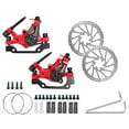 thumbnail image 2 of jinwen Bike Mechanical Disc Brake Caliper Line Pulling Front Rear Calipers Cycling Part A pair clamps disc, 2 of 9