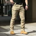 thumbnail image 4 of Cargo Pants for Men 2025 Outdoor Durable Stretch Slim Fit Hiking Combat Pants with Pockets Mens Trousers, 4 of 8