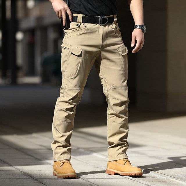 Pantalon Décontracté pour Hommes Extensible Cargo Extérieur Ajusté Léger pour Randonnée Voyage Usage Quotidien