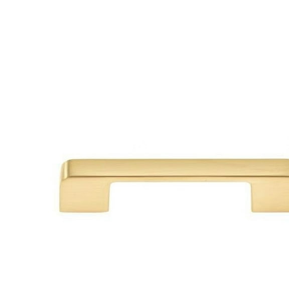 3.75 in. Center to Center Zinc Cabinet Pull, Brushed Brass