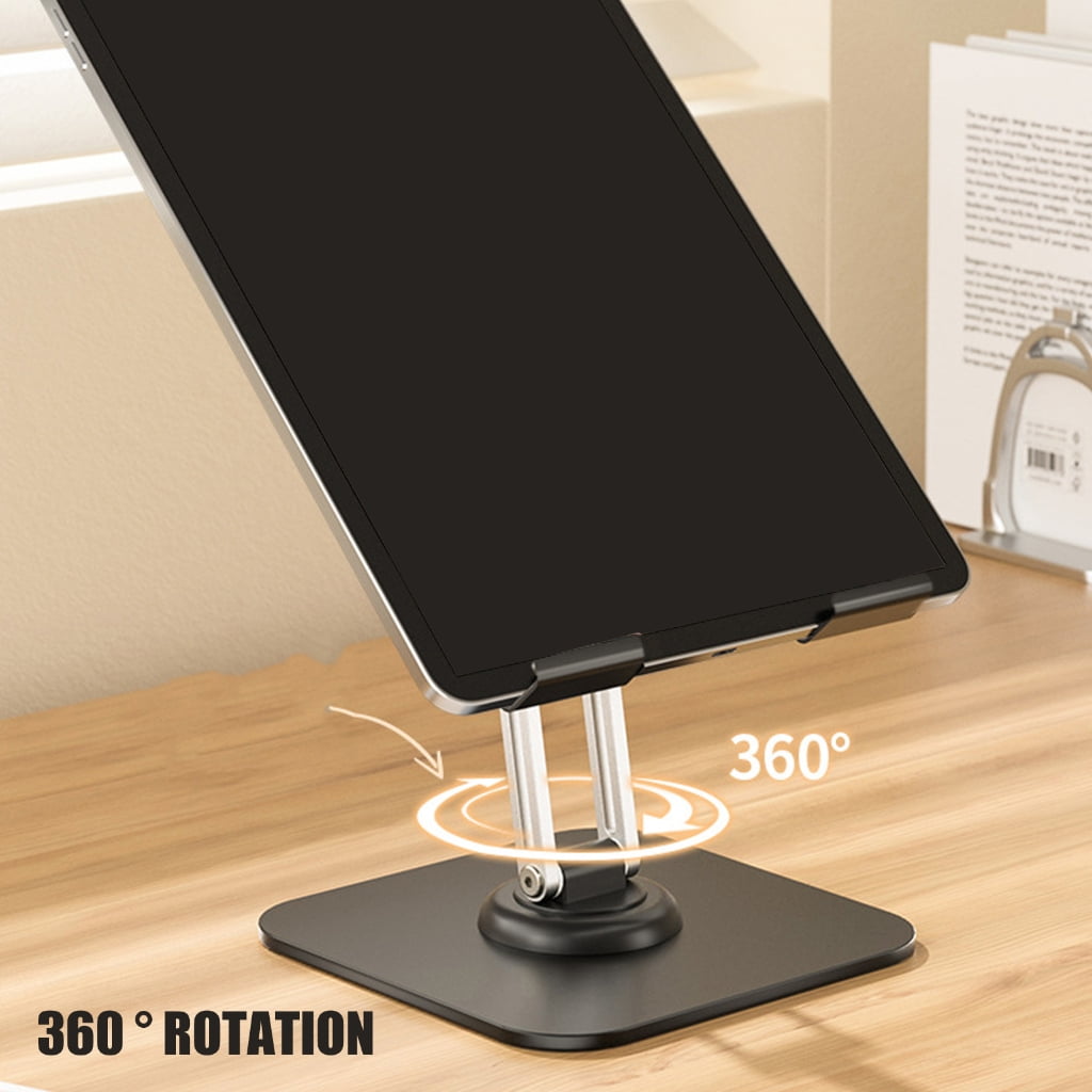Phone Stand With 360 Degree Rotation, Adjustable Height, and Secure Grip for Phone,Pad, Tablets Holder Bracket
