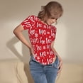 thumbnail image 3 of Balery Hohoho Body de cuello redondo de manga corta para mujer Tops de manga corta Tops básicos-Large, 3 of 7
