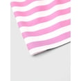 thumbnail image 3 of Pink Striped Maxi Dress With Tie Shoulder Straps And Smocked Bust For Beach Vacation, 3 of 4
