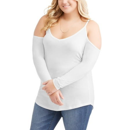 Poof! Junior Plus Cold Shoulder Tee