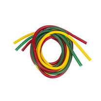 THERABAND Resistance Tubes, Beginner Set, Yellow/Red/Green, 5 FT
