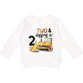 thumbnail image 2 of Inktastic Two and Digging It Bulldozer 2nd Birthday Toddler Sweatshirt, 2 of 4