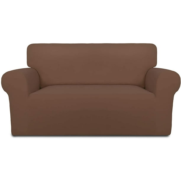 Funda de sofá superelástica para silla, funda de sofá suave antideslizante de licra, protector de muebles lavable con espuma antideslizante y parte inferior elástica para niños, mascotas Xemadio LRWJ062-2