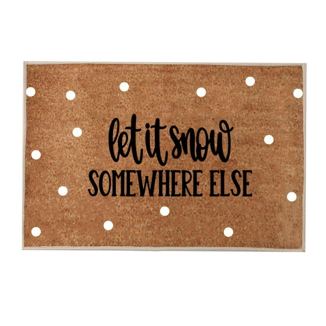 Binwennn Blankets Large Small Blankets Christmas JOY Red And Green Rug Merry Christmas Doormat Room Door Mat Welcome Home Welcome Doormat Funny Doormat New Home Door Mat Carpet