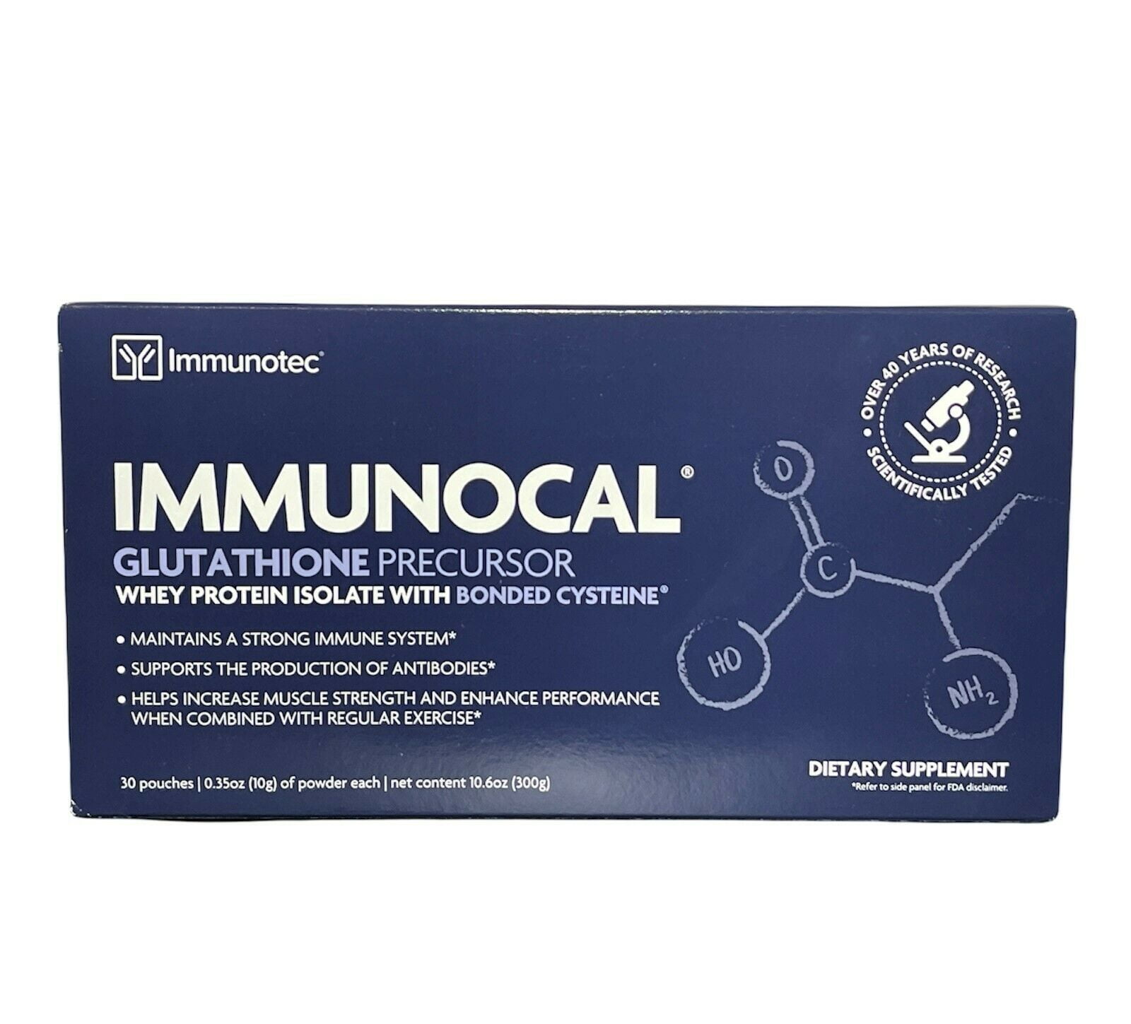 IMMUNOCAL 30 PK ** 2 Boxes ** Natural source of Glutathione as low as $76./box 