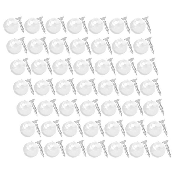 FELTECHELECTR Mirror Wall Clips Attaching Screens to Cabinet Doors Silver Homeowners Kitchen 100pcs