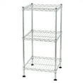 thumbnail image 6 of Qiushi 3 Tier Storage Racks Shelving, Heavy Steel Pantry Shelves, Adjustable Wire Shelving Rack, Suitable for Garage, Kitchen, Bathroom, Office, 12" W x 12" D x 24" H, Silver, 6 of 6