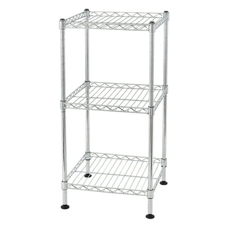 

3-Tier Steel Wire Shelving Tower