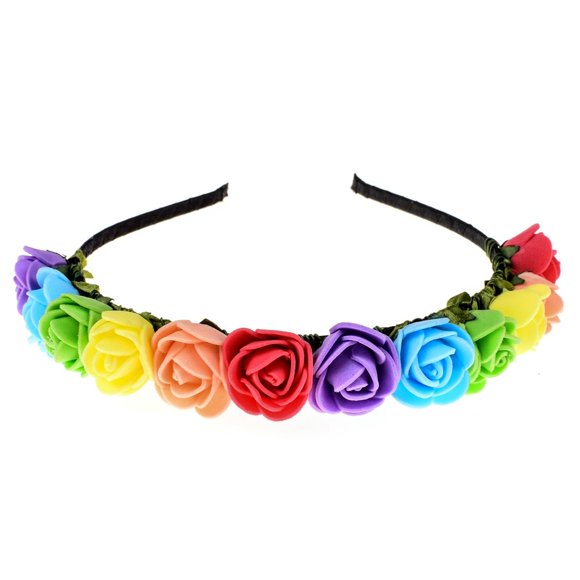 Love Sweety BOHO corona floral rosa flor diadema corona de pelo